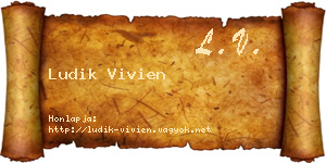 Ludik Vivien névjegykártya
